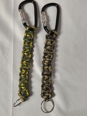 Paracord 550 Braided Keychains with Carabiner
